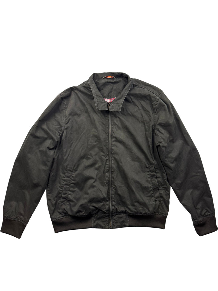 Ben Sherman Black Cotton Bomber Jacket - XL - Think Vintage ltd