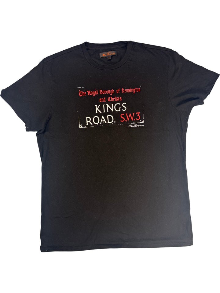 Ben Sherman Black Kings Road T-Shirt - XL - Think Vintage