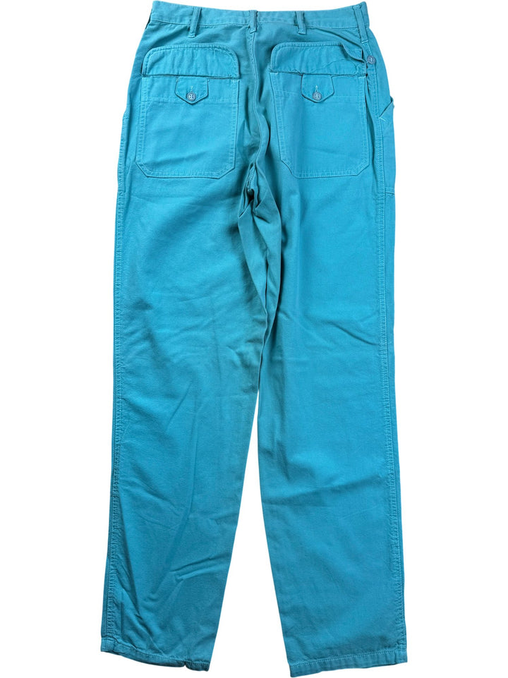 Benetton Blue Cargo Pants - W30 - Think Vintage ltd