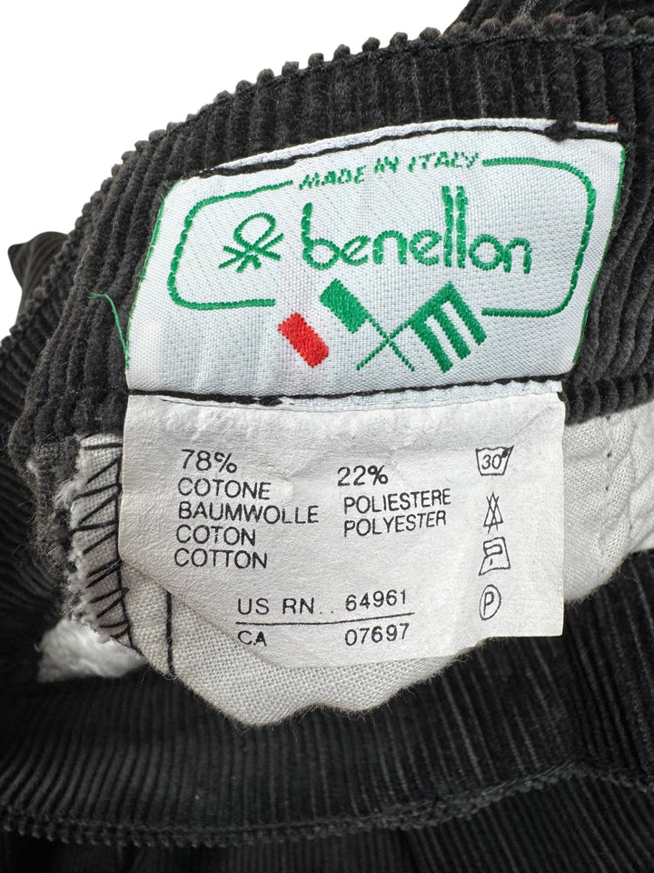 Benetton Corduroy Trousers - W27 - Think Vintage ltd
