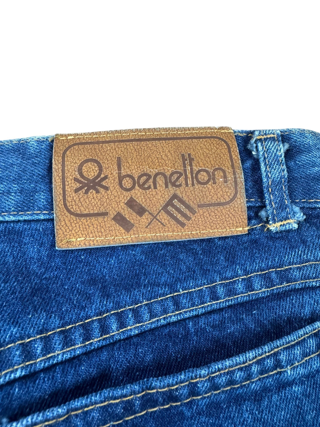 Benetton Denim Straight Leg Jeans - W30 - Think Vintage ltd