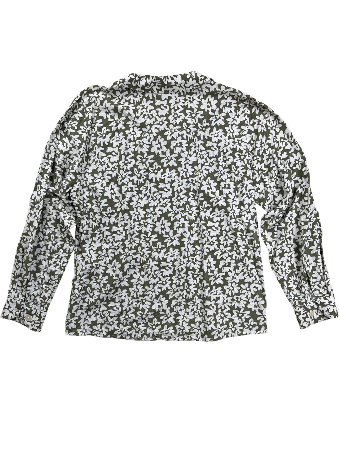 Benetton Floral Long Sleeved Blouse - M - Think Vintage ltd
