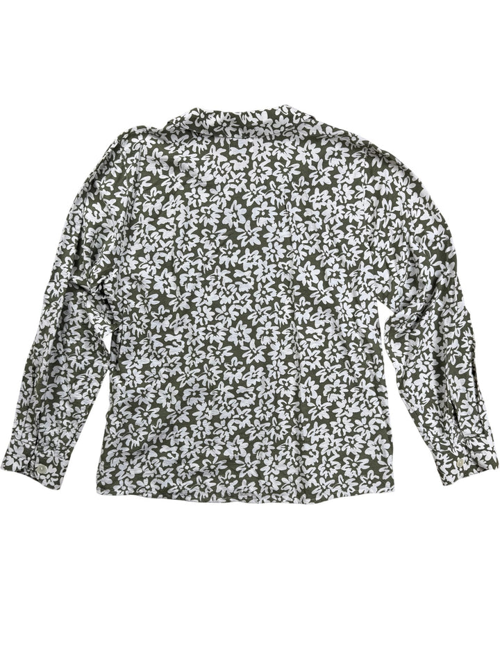 Benetton Floral Long Sleeved Blouse - M - Think Vintage ltd