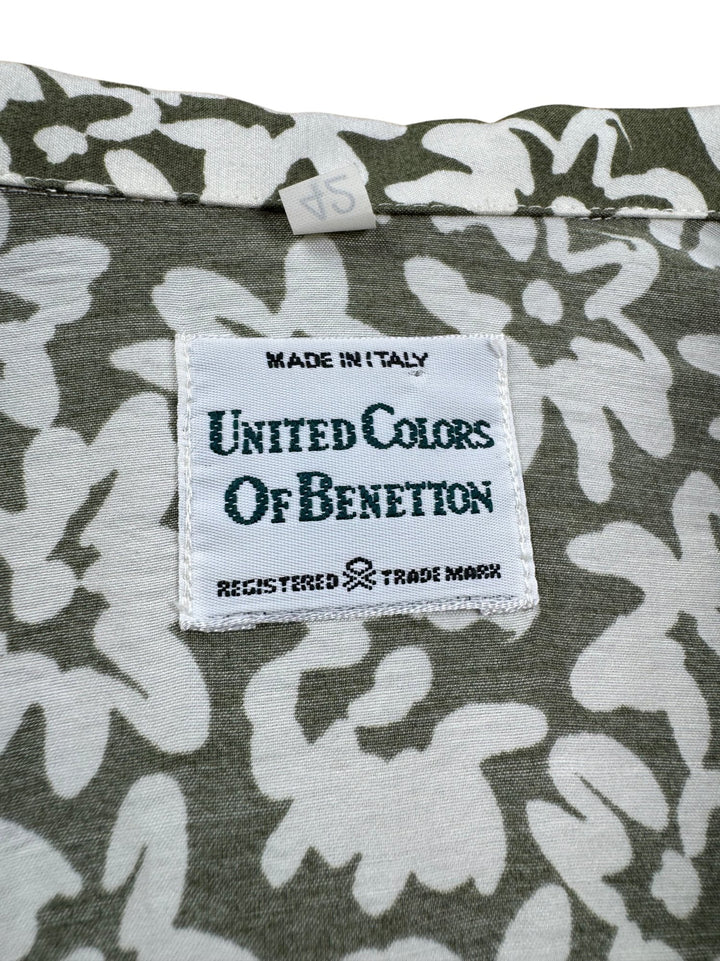 Benetton Floral Long Sleeved Blouse - M - Think Vintage ltd