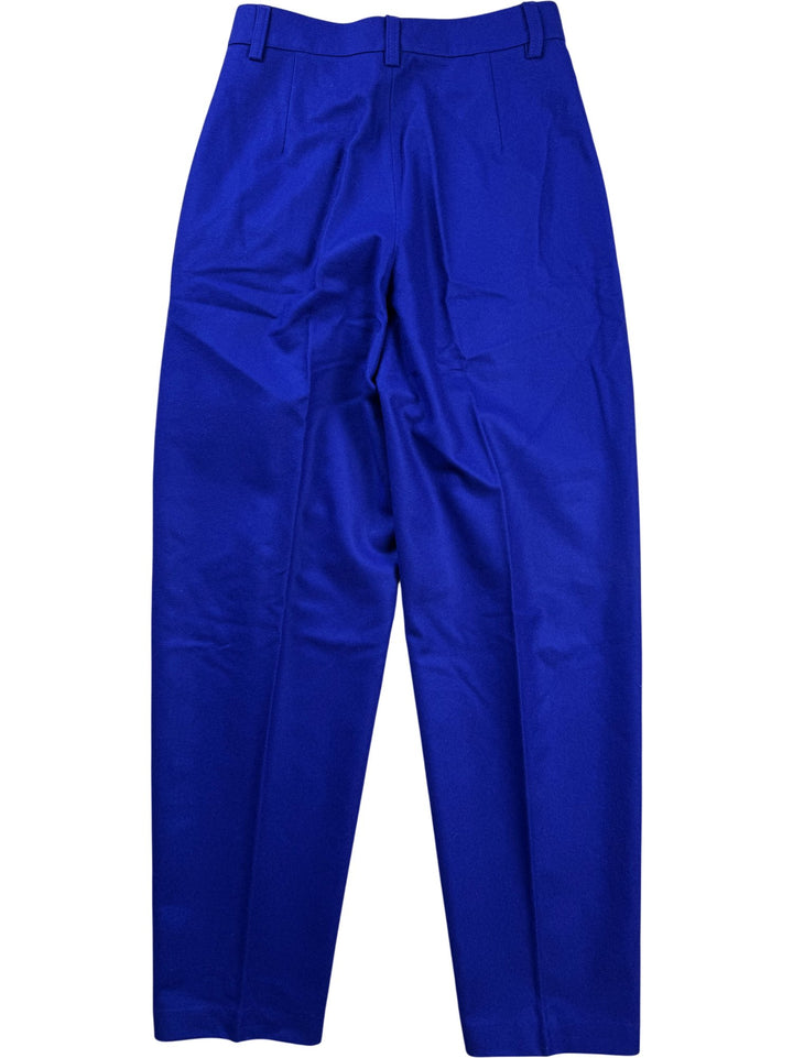 Benetton Purple Wool Blend Trousers - W26 - Think Vintage ltd