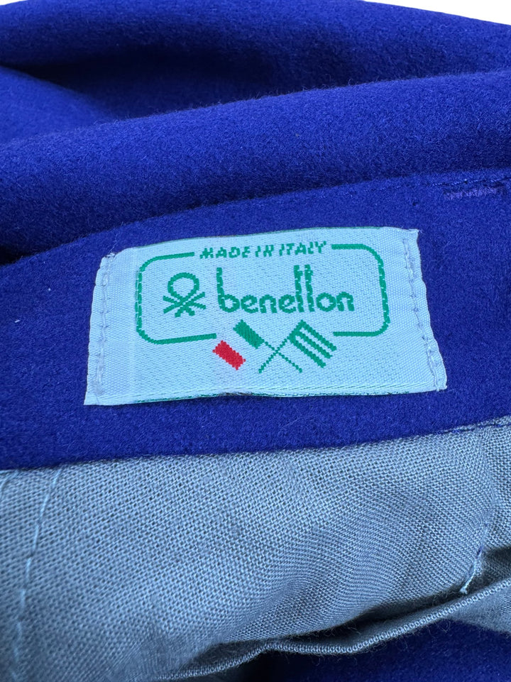 Benetton Purple Wool Blend Trousers - W26 - Think Vintage ltd