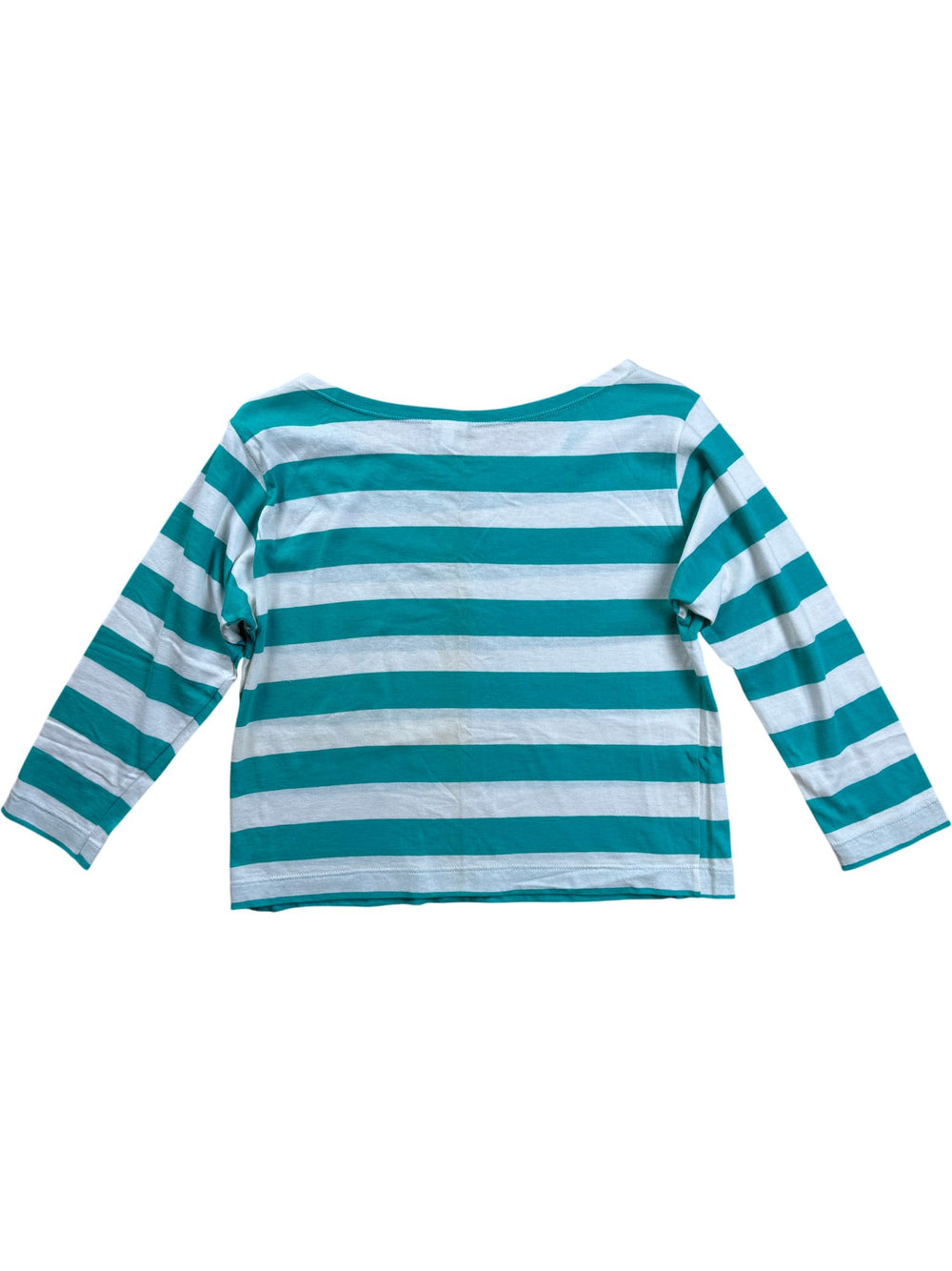 Benetton Striped Long Sleeved Shirt - S - Think Vintage ltd