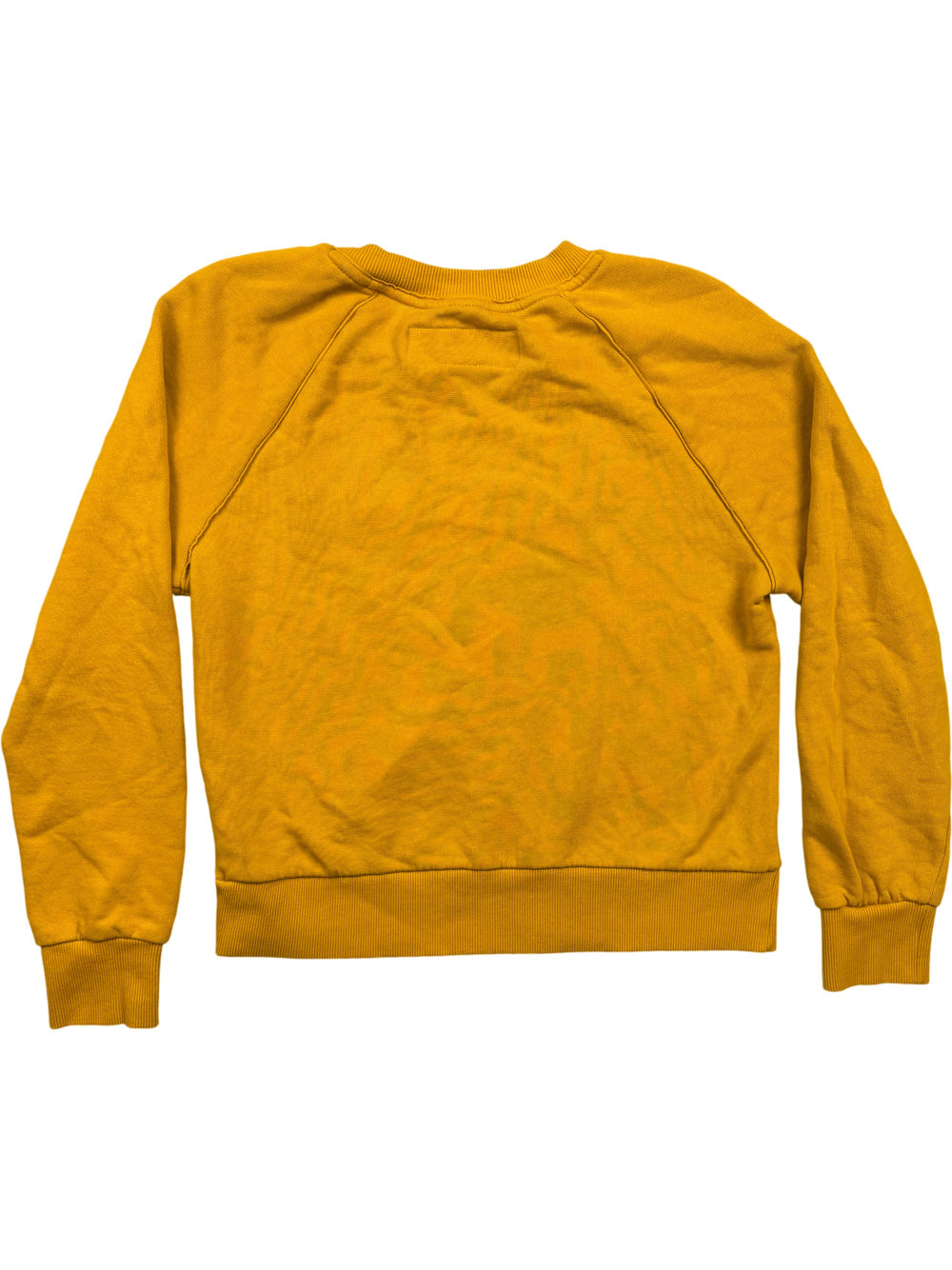 Benetton Yellow Cotton Sweatshirt - S - Think Vintage ltd