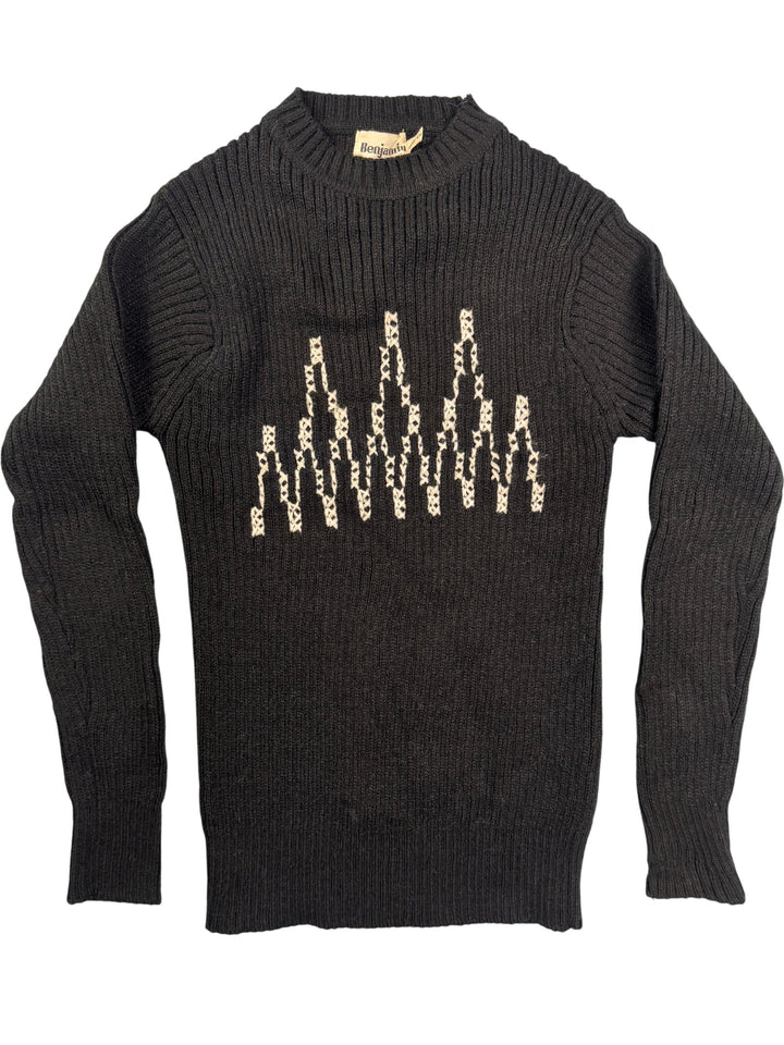 Benjamin Black Hand Embroidered Sweater - XS - Think Vintage