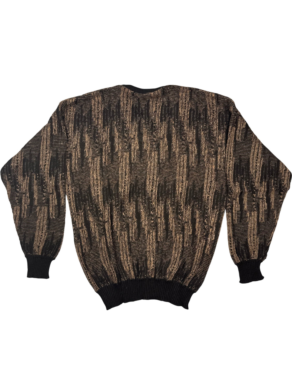 Bentley Casuals Black V-Neck Sweater - L - Think Vintage Online Ltd