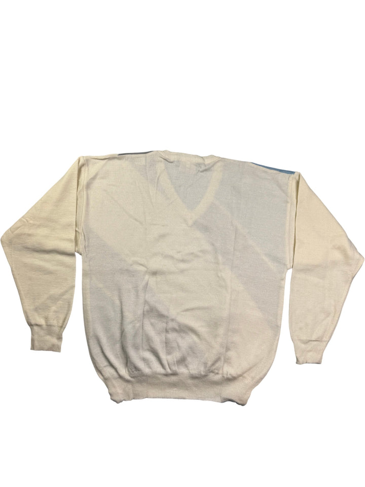 Bentley Casuals V-Neck Sweater - M - Think Vintage Online Ltd