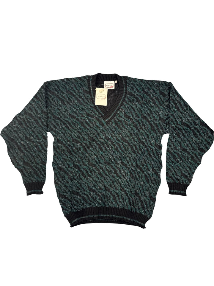 Bentley Casuals V-Neck Sweater - M - Think Vintage ltd