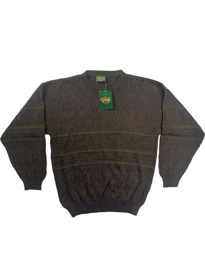 Bentley Green Wool Blend Sweater - M - Think Vintage Online Ltd