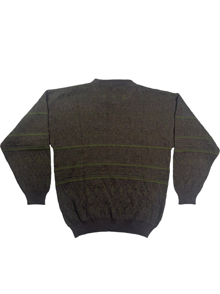 Bentley Green Wool Blend Sweater - M - Think Vintage ltd
