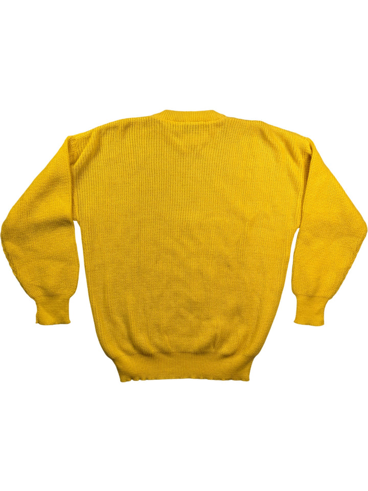 Bentley Yellow Knit Sweater - L - Think Vintage Online Ltd