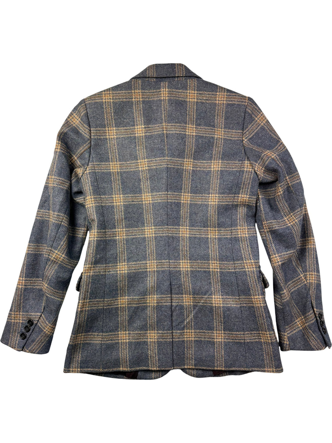 Beretta Plaid Wool Cashmere Jacket - S - Think Vintage ltd