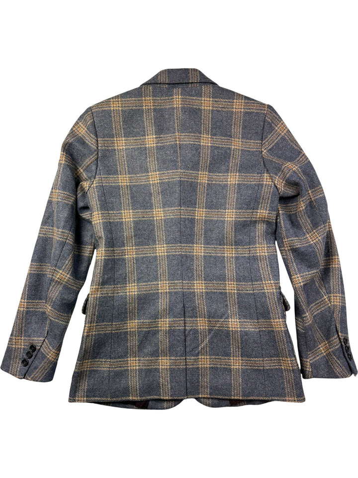 Beretta Plaid Wool Cashmere Jacket - S - Think Vintage ltd