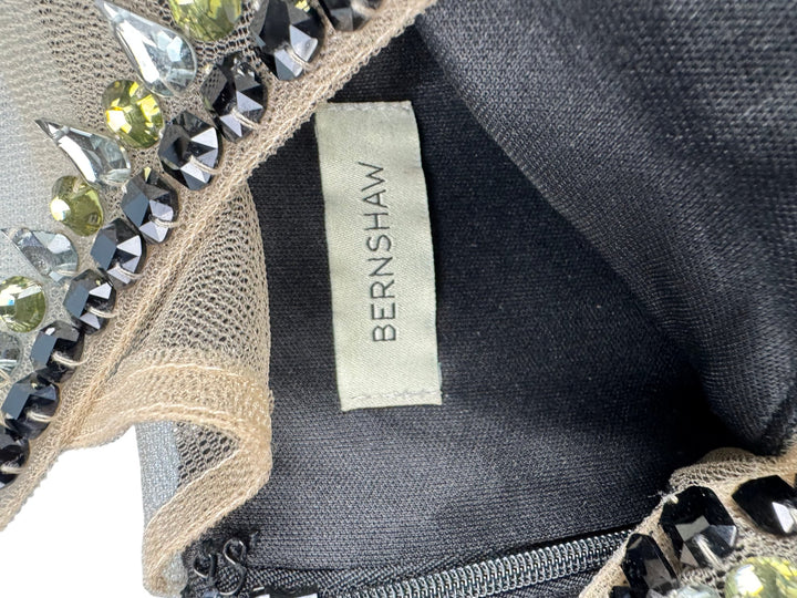 Bernshaw Jewel Neck Cap Sleeve Dress - S - Think Vintage ltd