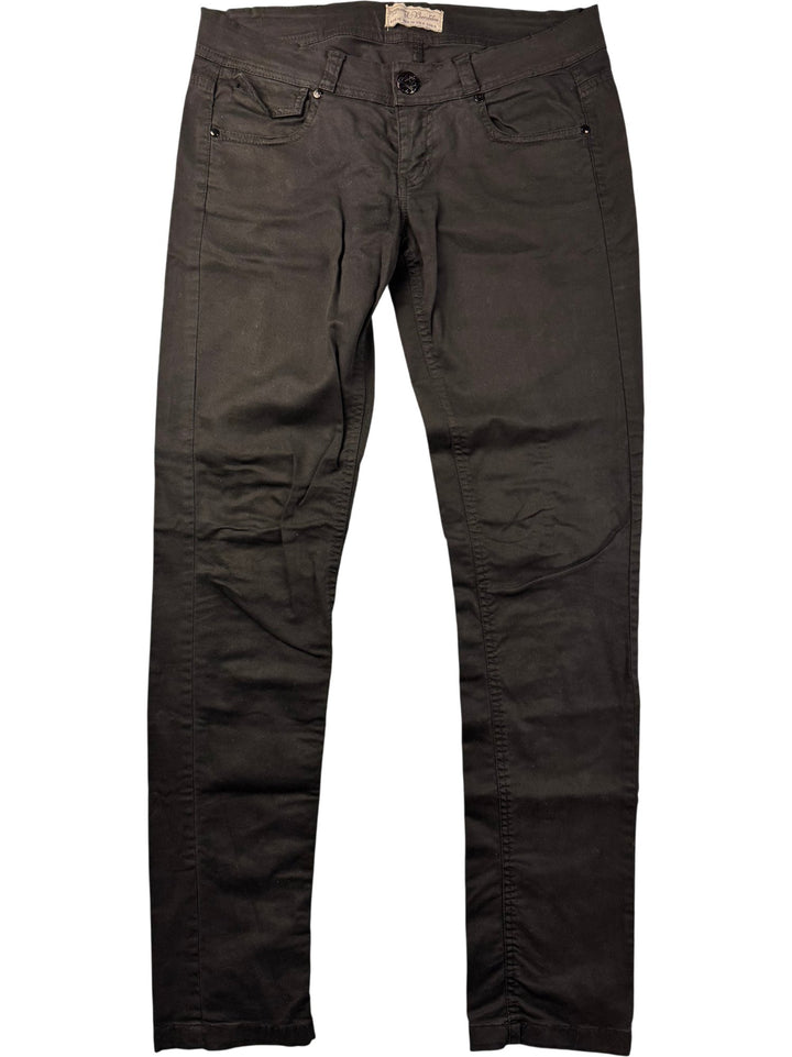 Bershka Straight Leg Black Jeans - W32 - Think Vintage ltd