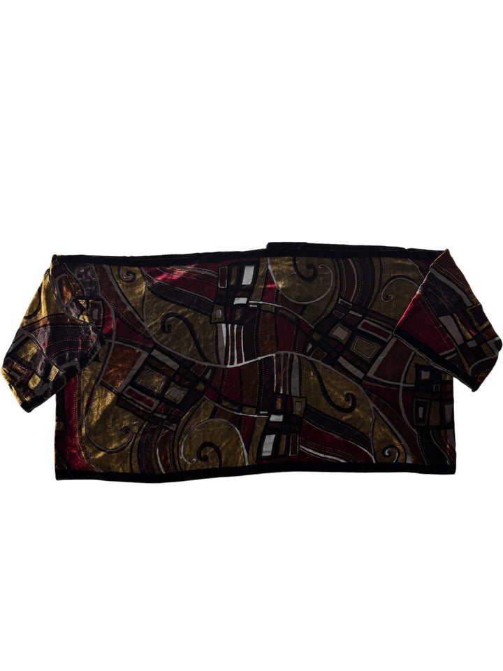 Besarani Collection Art Deco Kimono Jacket - L - Think Vintage