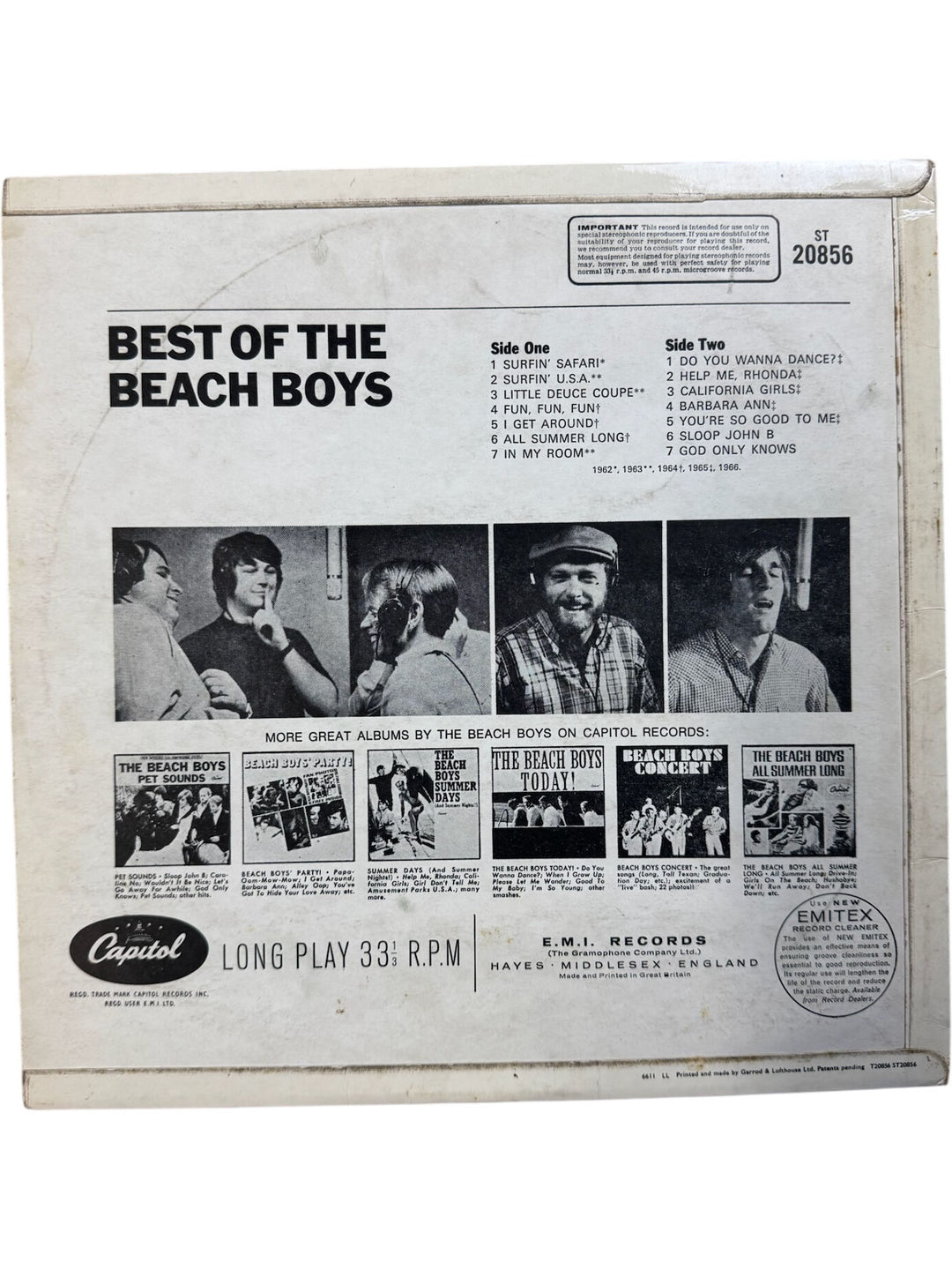 Best Of The Beach Boys Vinyl LP - Good