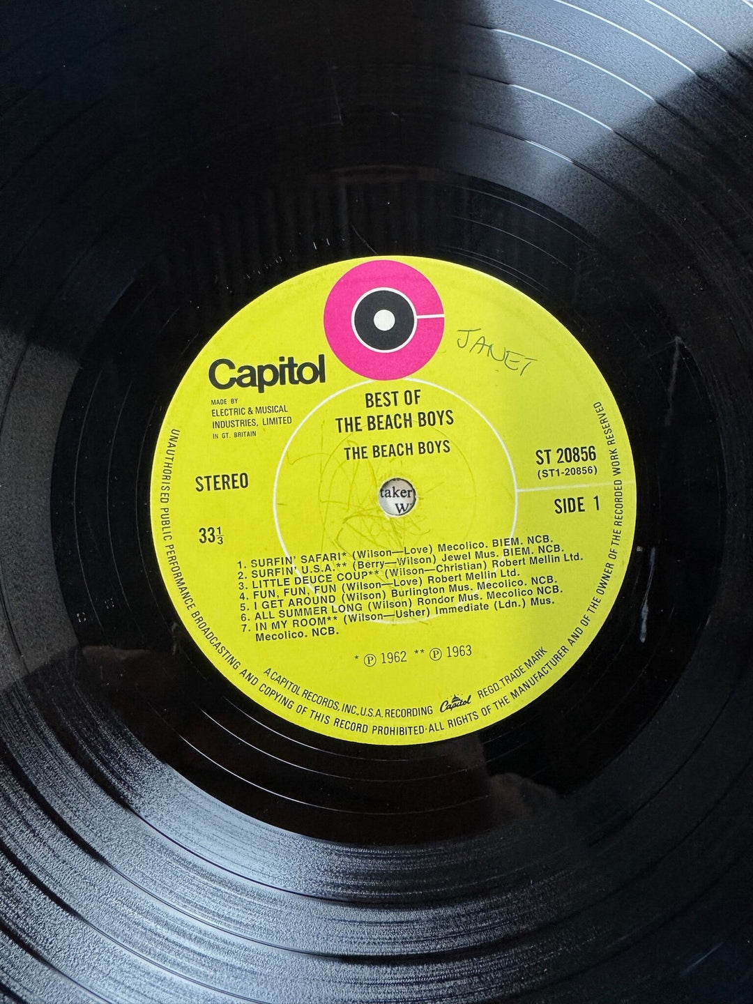 Best Of The Beach Boys Vinyl LP - Good