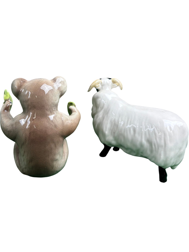 Beswick Koala and Sheep Figurines - Think Vintage Online Ltd