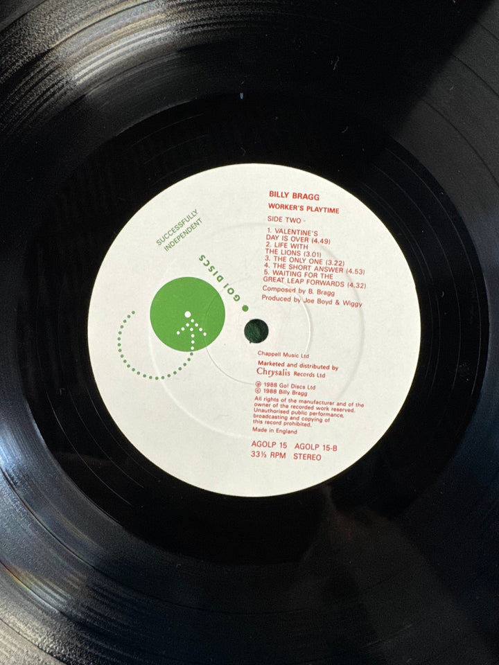 Billy Bragg Workers Playtime Vinyl Record - Think Vintage Online Ltd