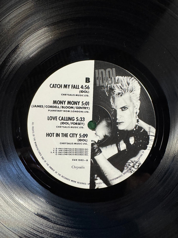 Billy Idol Vital Idol Vinyl Record - Think Vintage Online Ltd