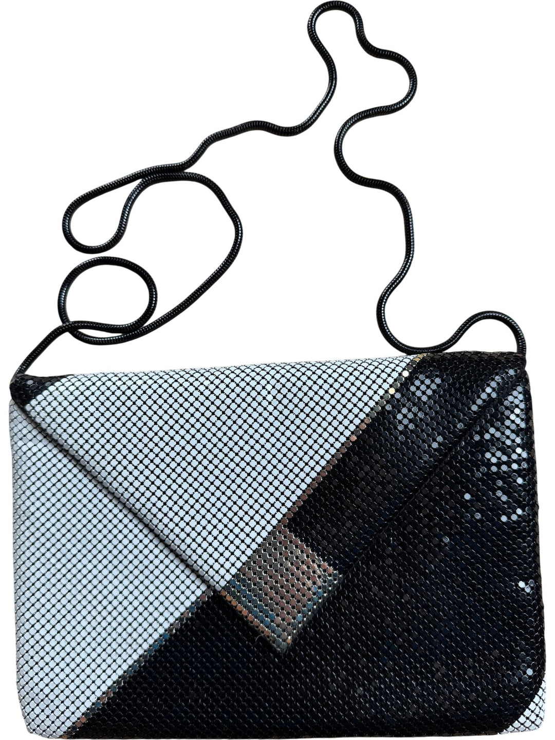 Black And White Clutch Bag - Think Vintage ltd