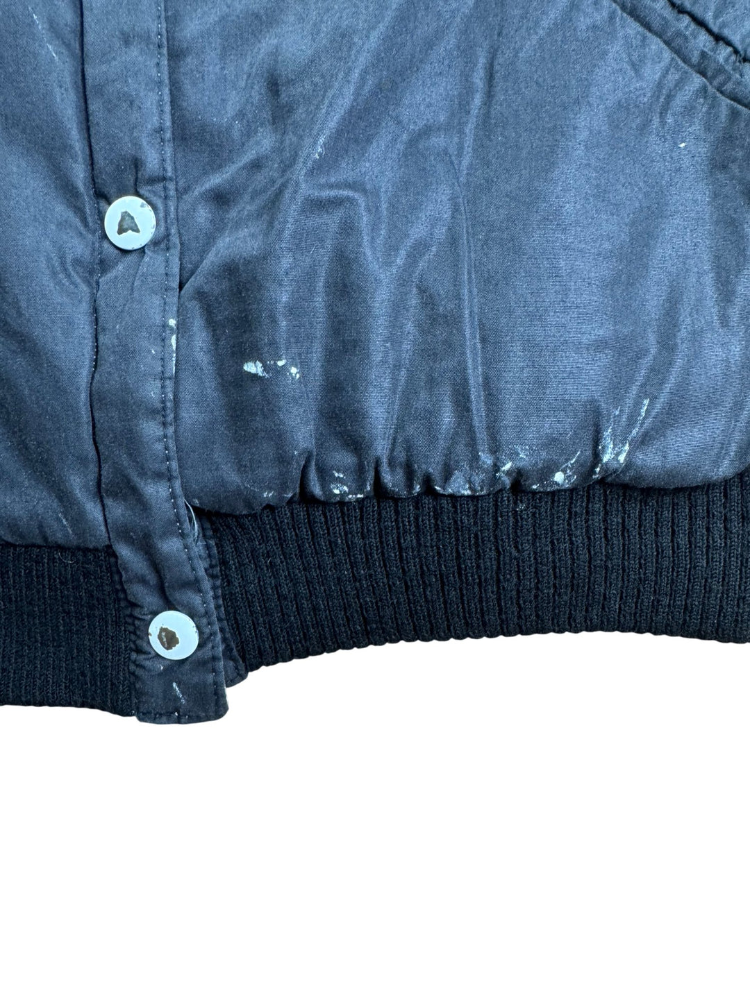 Black Blondie Embroidered Bomber Jacket - M - Think Vintage ltd