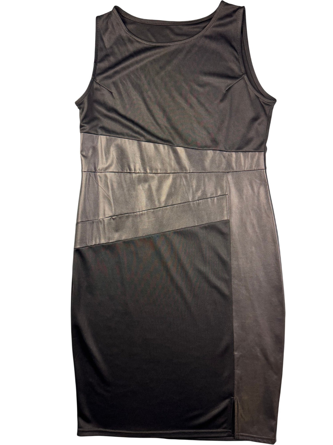 Black Bodycon Sleeveless Dress - S - Think Vintage ltd