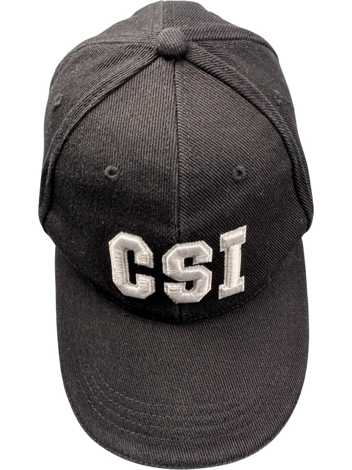 Black CSI Baseball Cap - Think Vintage ltd