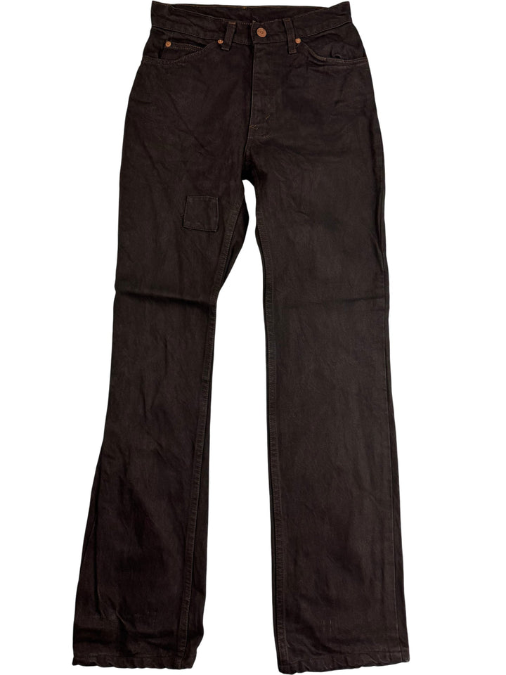 Black Denim Jeans - W26 L32 - Think Vintage