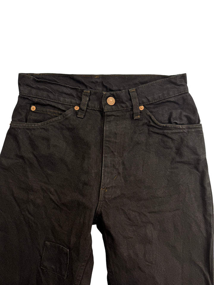 Black Denim Jeans - W26 L32 - Think Vintage