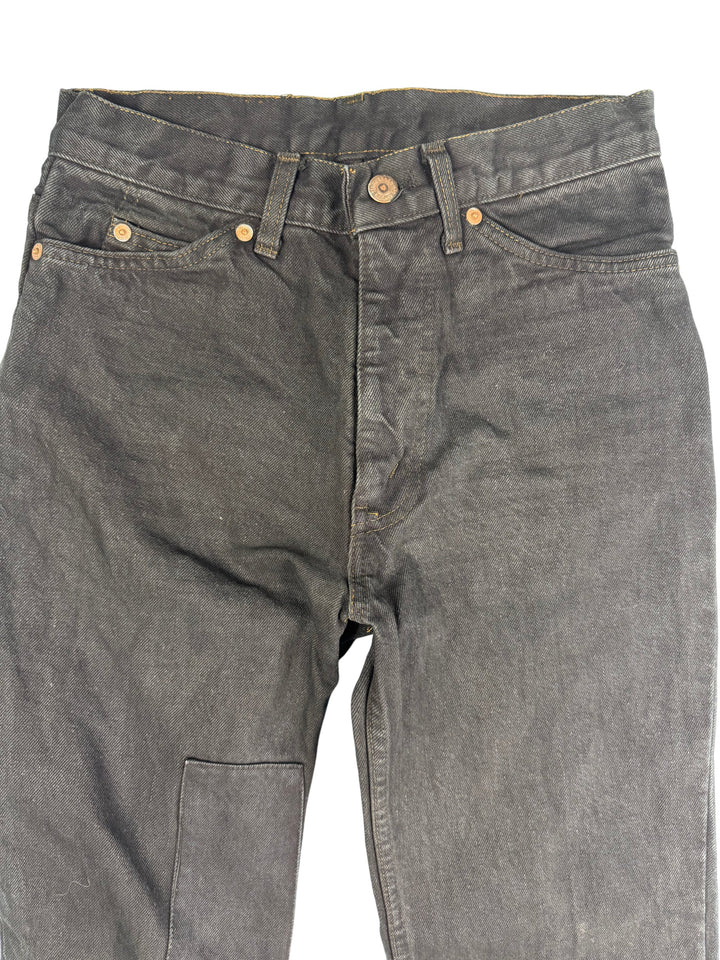 Black Denim Jeans with Pockets - W28 L30 - Think Vintage