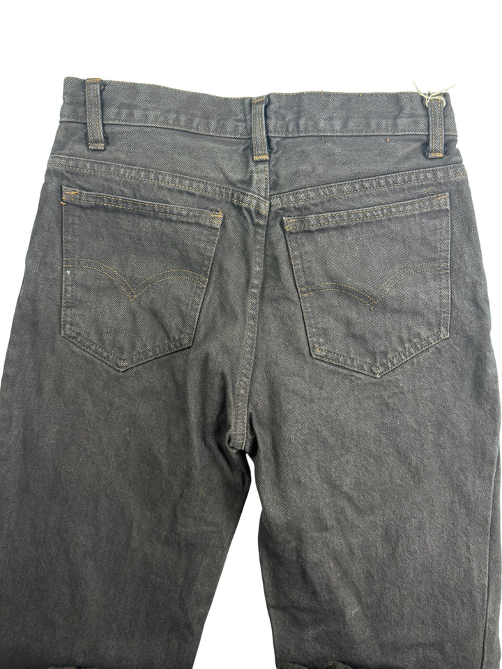 Black Denim Jeans with Pockets - W28 L30 - Think Vintage Online Ltd