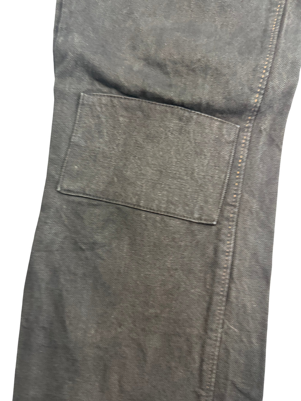 Black Denim Straight Leg Jeans - W27 L28 - Think Vintage