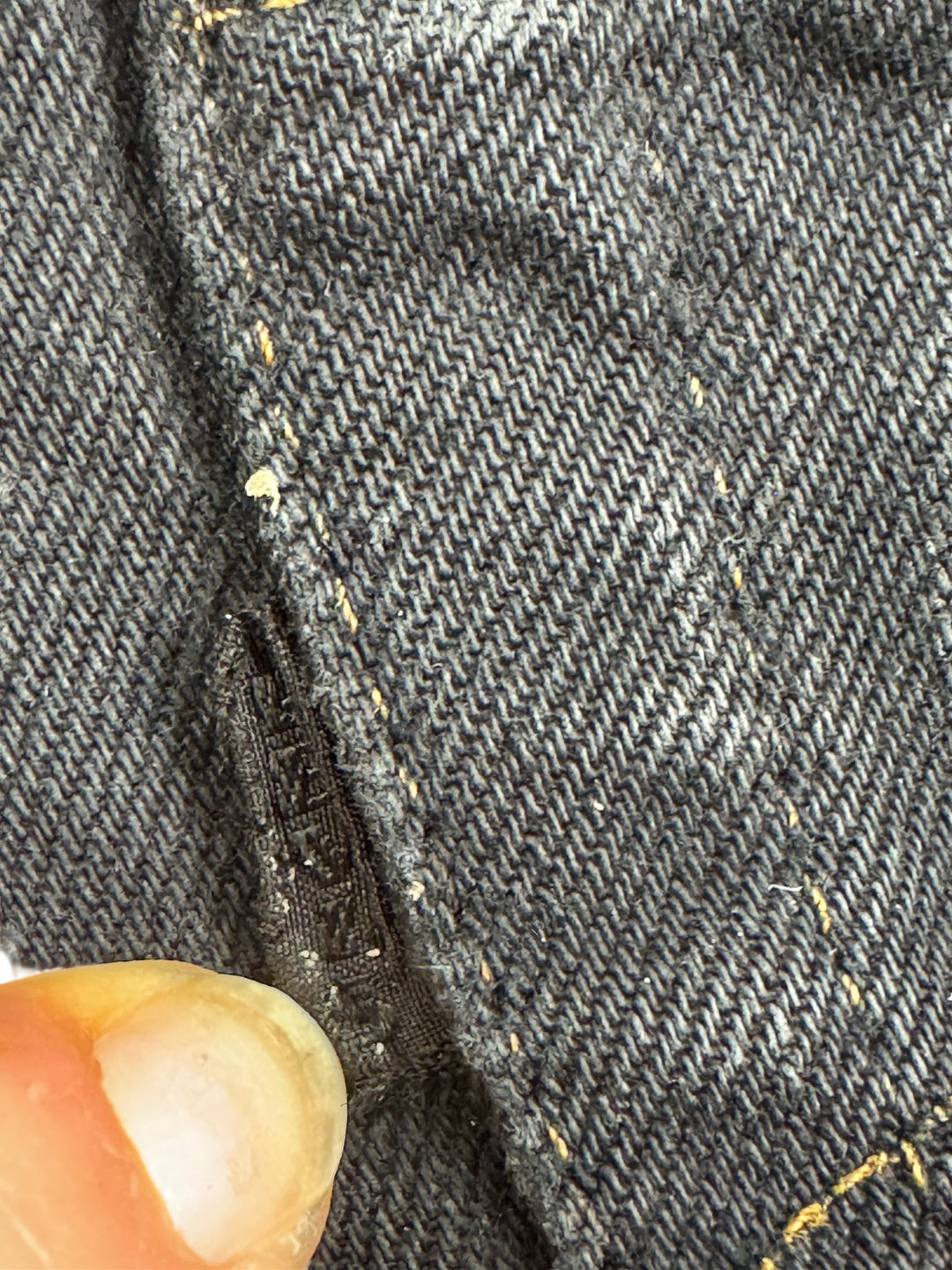 Black Denim Straight Leg Jeans - W27 L28 - Think Vintage ltd