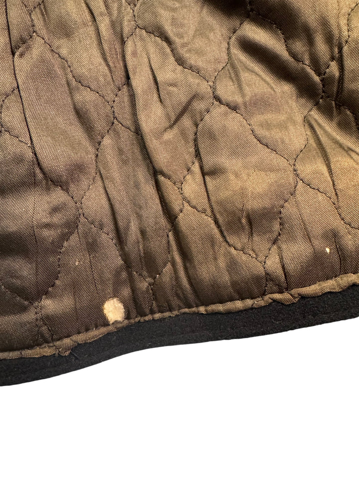 Black Double Breasted Pea Coat - XL - Think Vintage