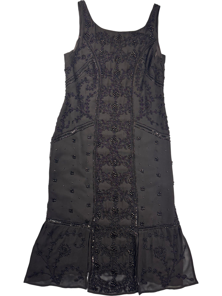 Black Embellished Dress - XS/S - Think Vintage ltd