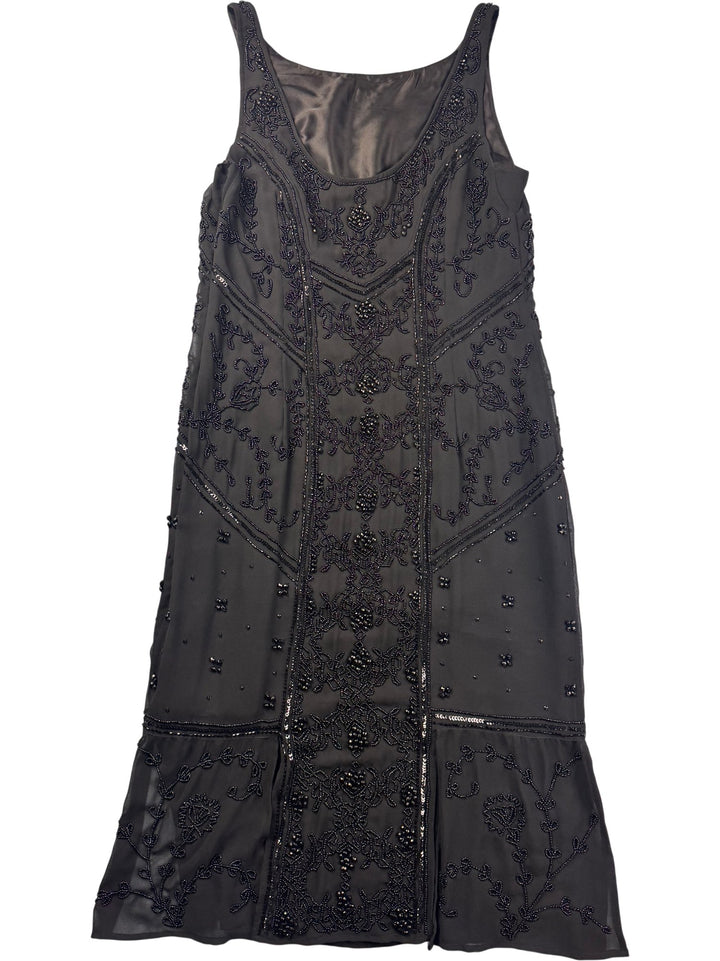 Black Embellished Dress - XS/S - Think Vintage ltd