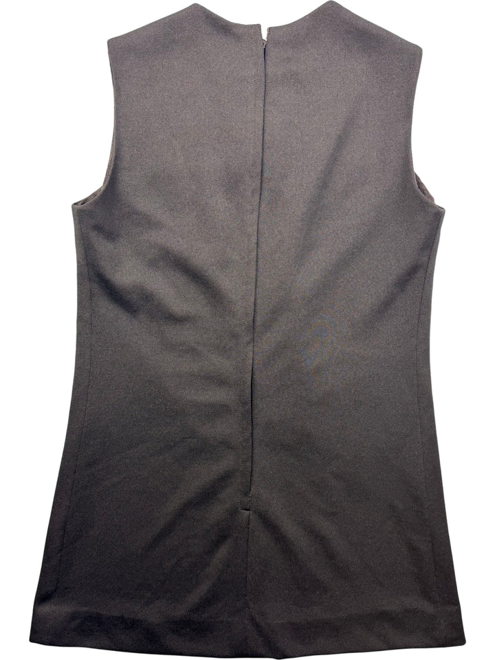 Black Embellished Sleeveless Top - S - Think Vintage Online Ltd
