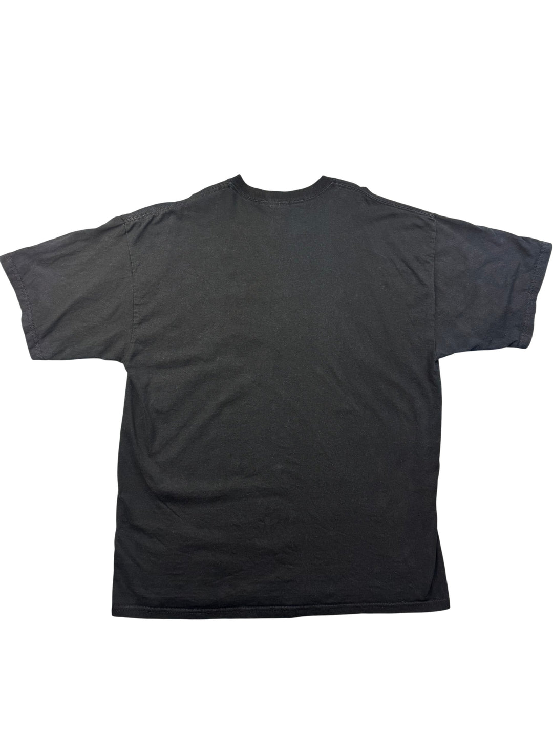 Black Graphic T-Shirt with Guitar Design - XL