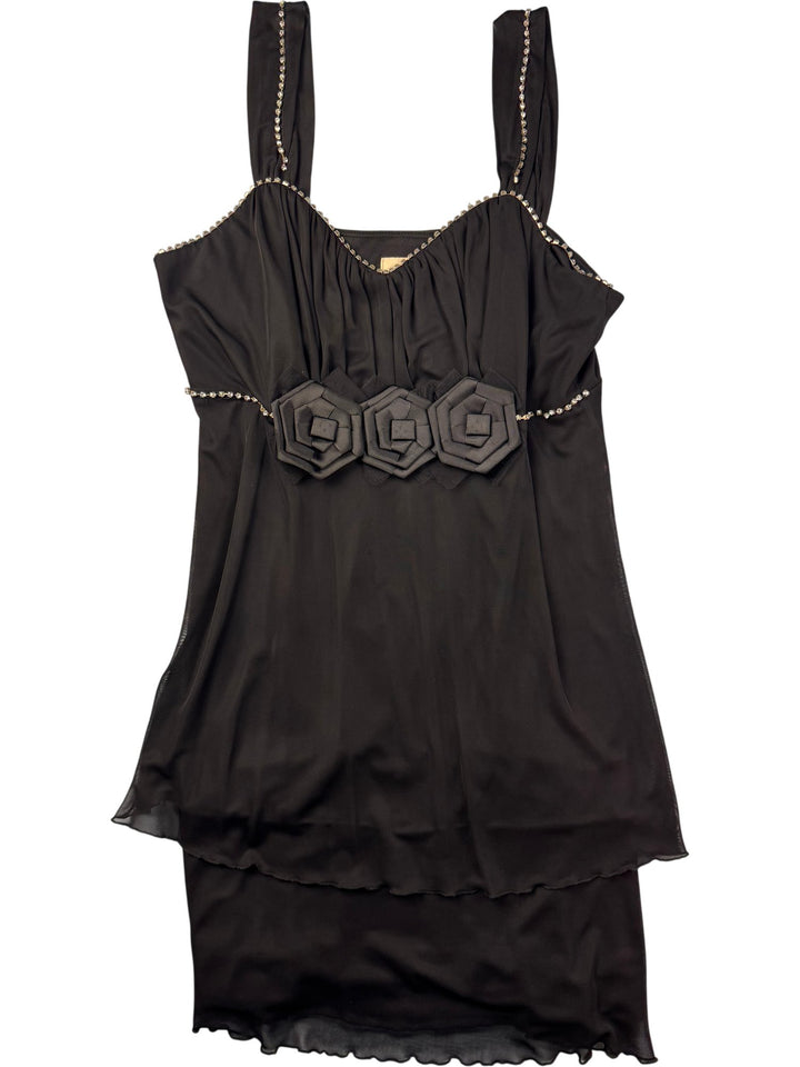 Black Lilly & Rose Embellished Dress - S - Think Vintage ltd