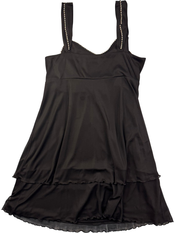 Black Lilly & Rose Embellished Dress - S - Think Vintage ltd