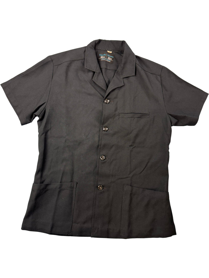 Black Short Sleeve Shirt - M - Think Vintage