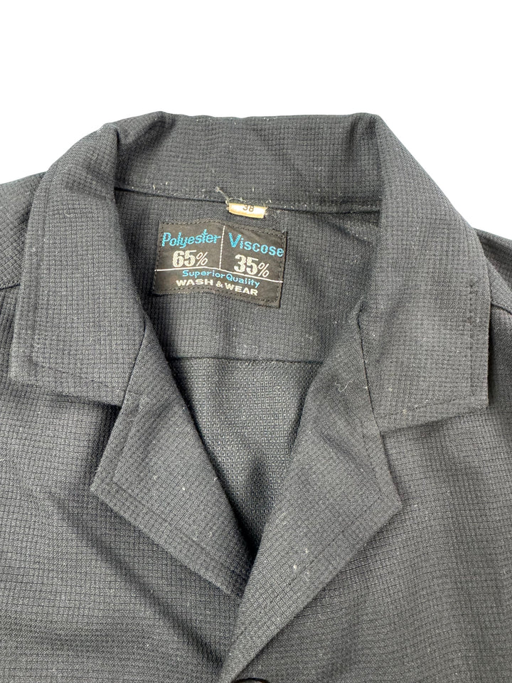 Black Short Sleeve Shirt - M - Think Vintage Online Ltd