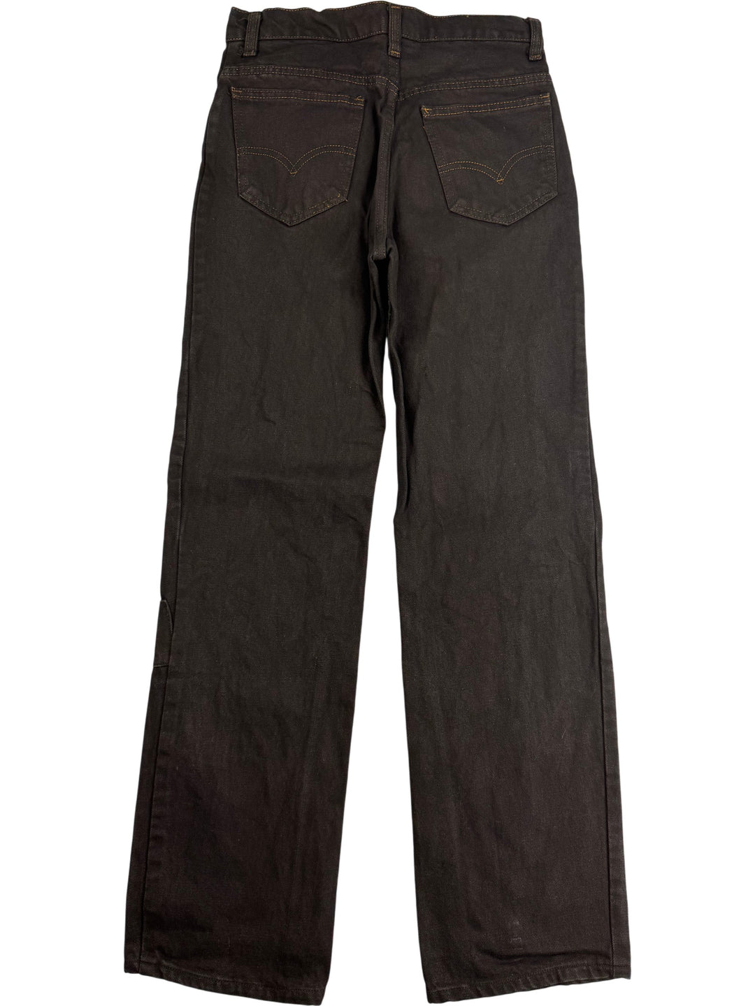Black Straight Leg Jeans - W28 L30 - Think Vintage