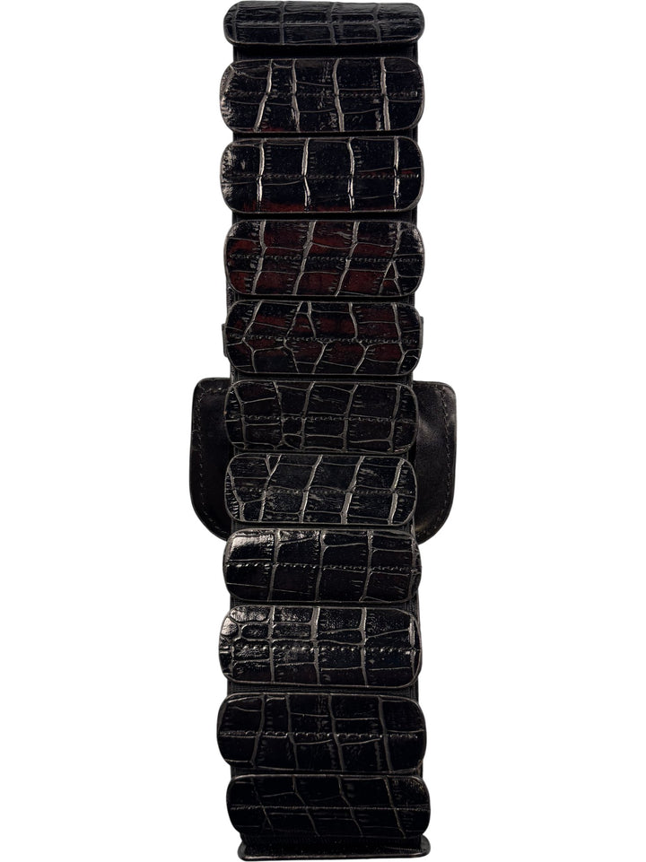 Black Textured Watch Band - Think Vintage ltd